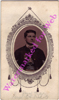 Carte de visite with tintype of Civil War Union soldier