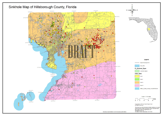 Sinkhole Map Hillsborough County Florida