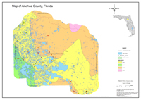 Florida Sinkholes on To View A Larger  Draft Version Of A Sinkhole Map For Alachua County