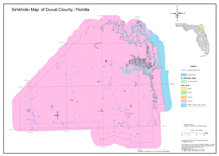 2013 Sinkhole Map of Duval County, FL