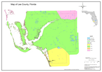 2013 Sinkhole Map of Lee County, FL