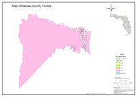 2013 Sinkhole Map of Nassau County, FL