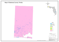 2013 Sinkhole Map of Okaloosa County, FL
