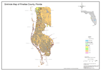 2013 Sinkhole Map of Pinellas County, FL