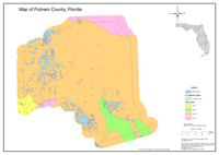 2013 Sinkhole Map of Putnam County, FL