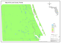 2013 Sinkhole Map of St Lucie County, FL
