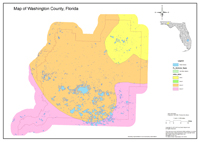2013 Sinkhole Map of Washington County, FL