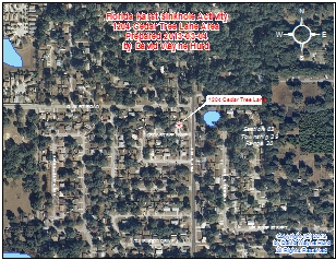 1204 Cedar Tree Lane, Seffner, Florida Sinkhole Area Map