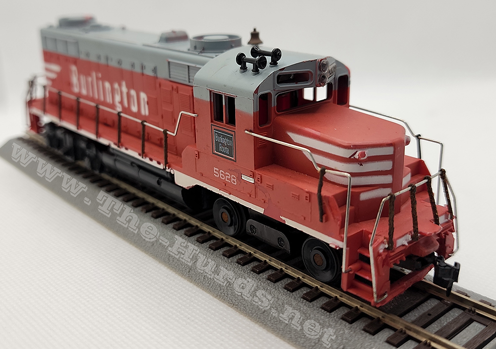 1st view of the Mantua-Tyco Burlington #5628 EMD GP-20 in my HO-scale Collection
