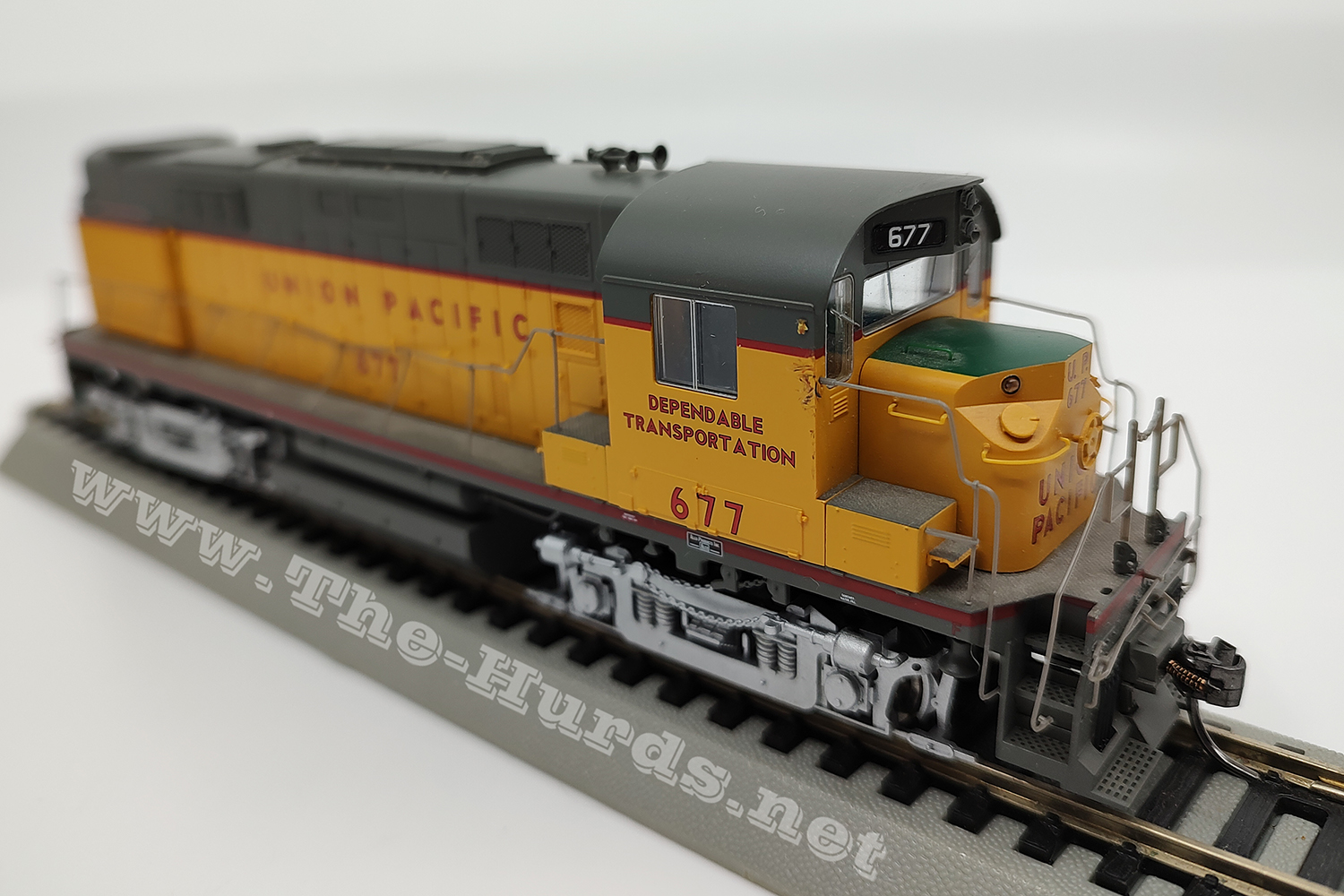 4th view of the Life-Like DCC with Sound Union Pacific #677 Alco RS27 in my HO-scale Collection in my HO-scale Collection
