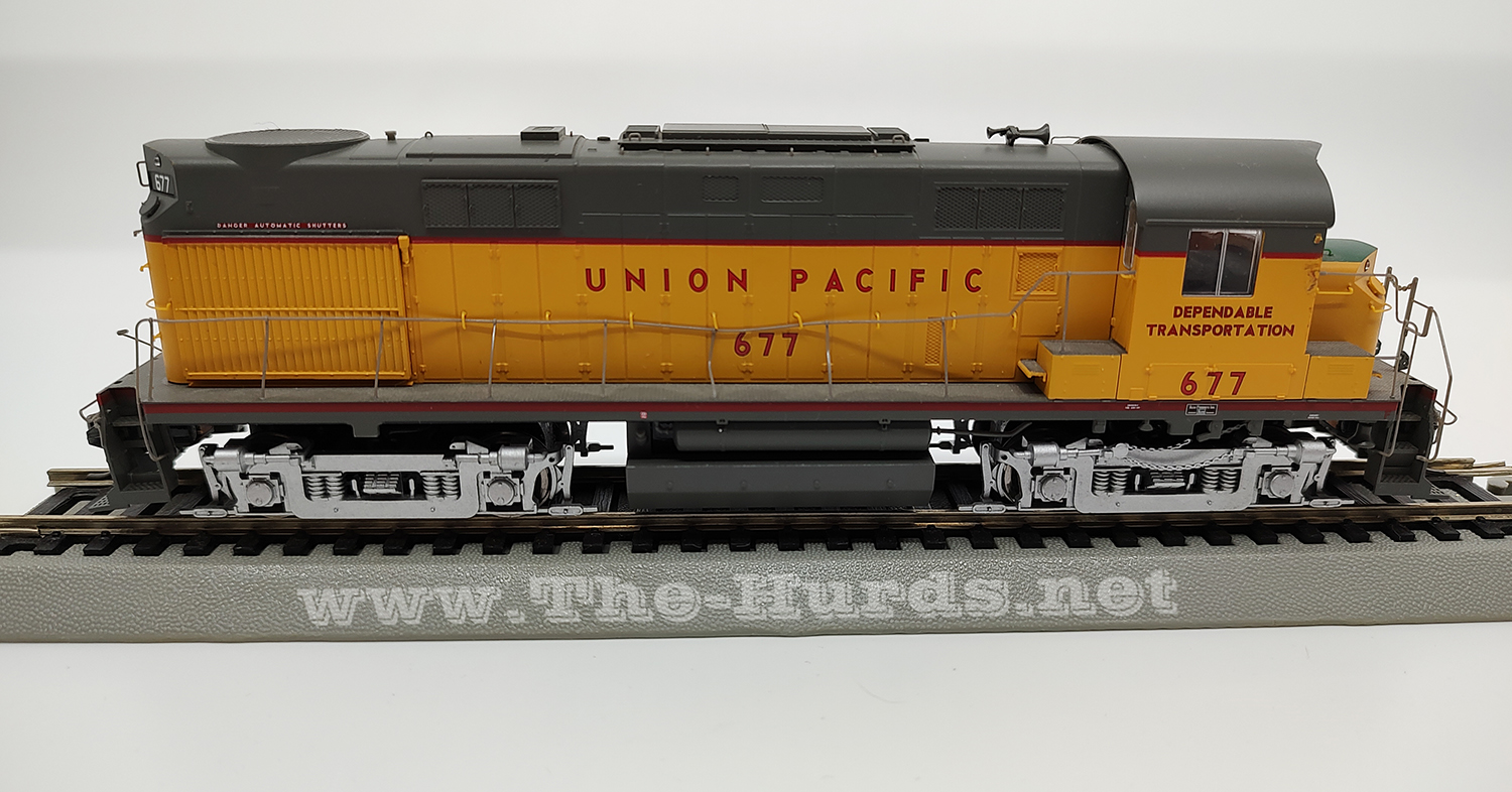 5th view of the Life-Like DCC with Sound Union Pacific #677 Alco RS27 in my HO-scale Collection