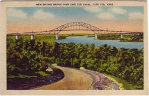 Bourne, Massachusetts - New Bourne Bridge Postcard