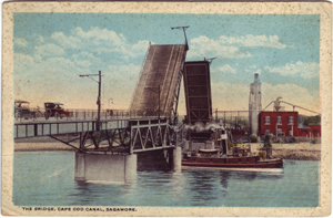 Sagamore, Massachusetts - Old Sagamore Drawbridge Postcard