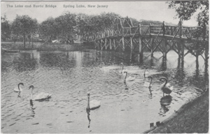 Spring Lake, New Jersey - Lake and Bridge
