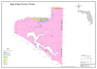 2013 Sinkhole Map of Bay County, FL