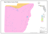 2013 Sinkhole Map of Calhoun County, FL