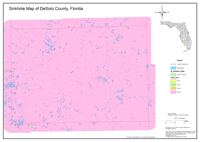 2013 Sinkhole Map of DeSoto County, FL