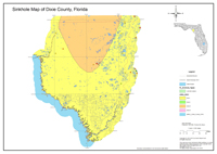 2013 Sinkhole Map of Dixie County, FL