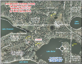 Wax Berry Court, Windermere, FL Sinkhole Area Map