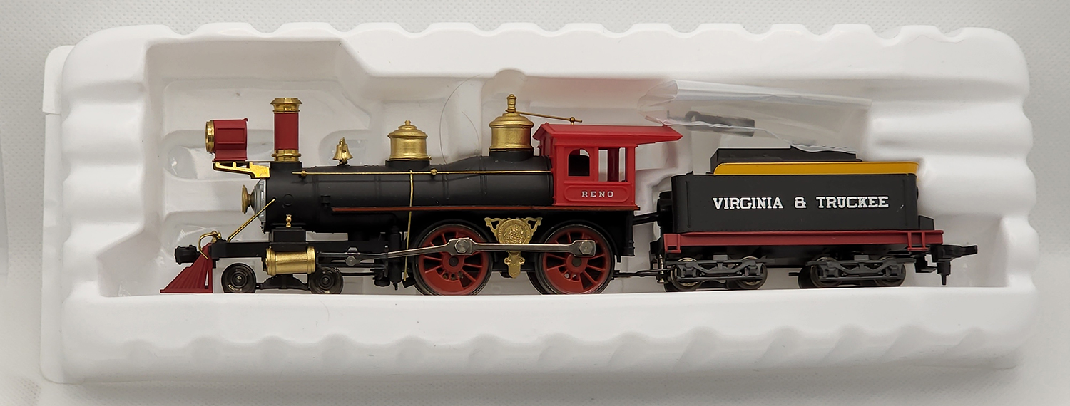 2nd view of the Rivarossi Virginia & Truckee Steam Locomotive #5418 4-4-0 Reno in my HO-scale Collection