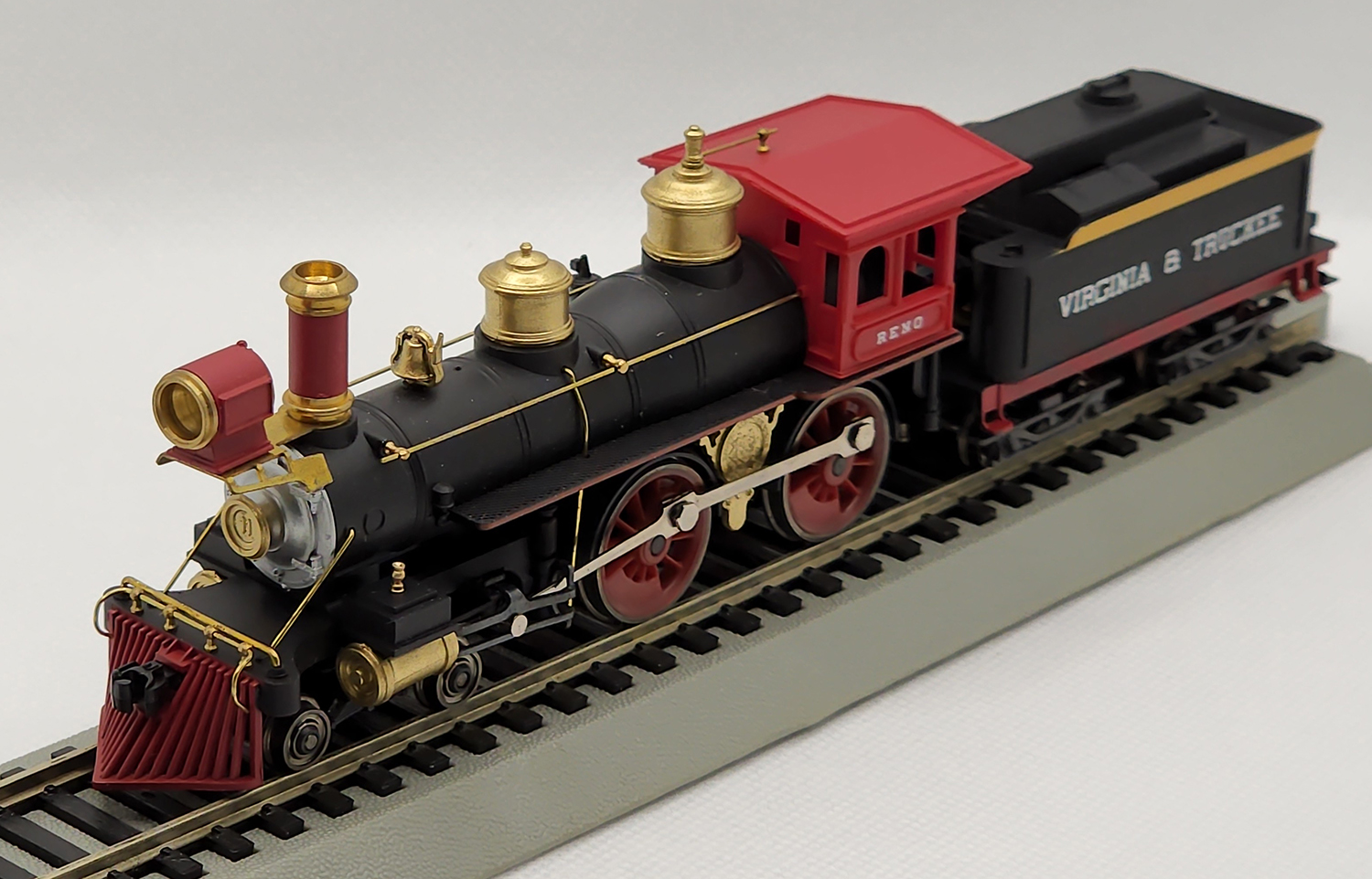 3rd view of the Rivarossi Virginia & Truckee Steam Locomotive #5418 4-4-0 Reno in my HO-scale Collection