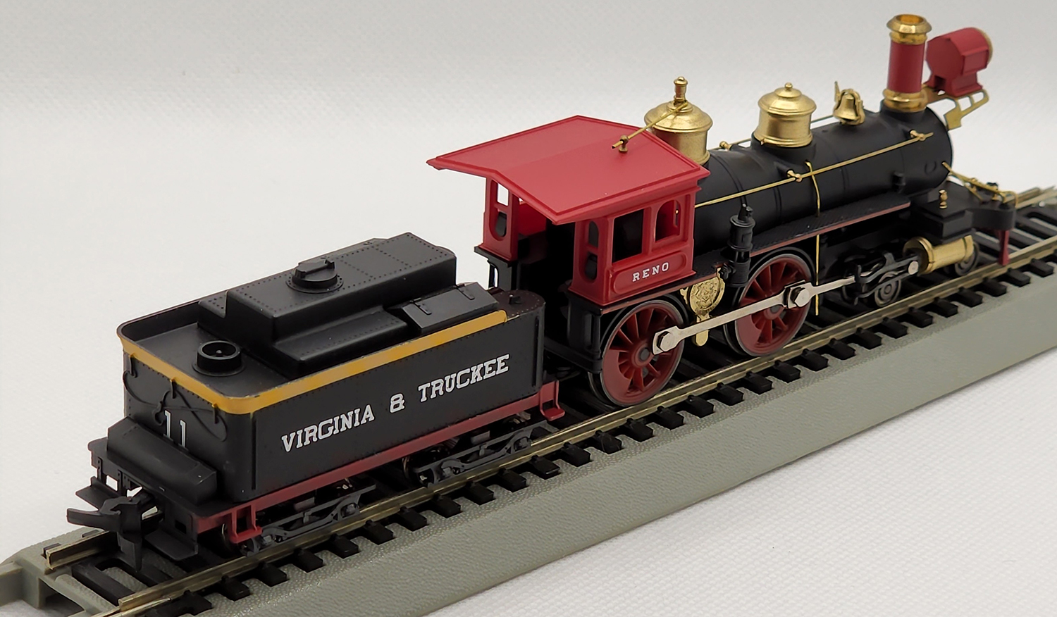 6th view of the Rivarossi Virginia & Truckee Steam Locomotive #5418 4-4-0 Reno in my HO-scale Collection