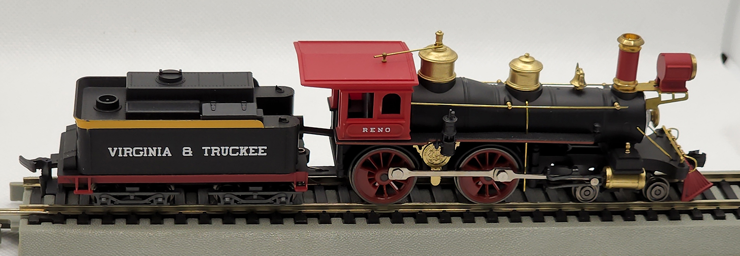 7th view of the Rivarossi Virginia & Truckee Steam Locomotive #5418 4-4-0 Reno in my HO-scale Collection