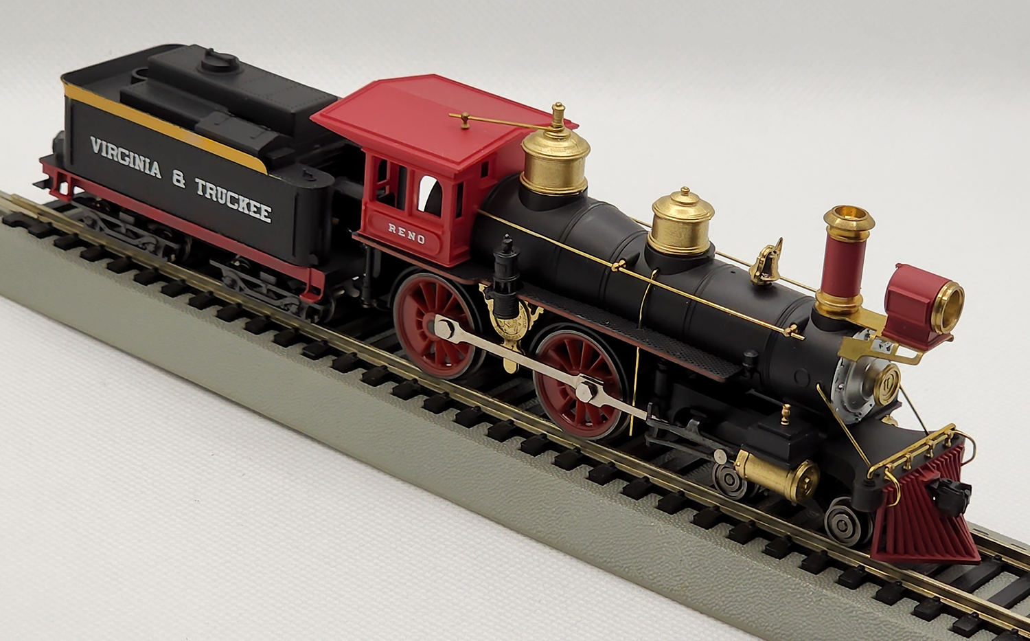 8th view of the Rivarossi Virginia & Truckee Steam Locomotive #5418 4-4-0 Reno in my HO-scale Collection
