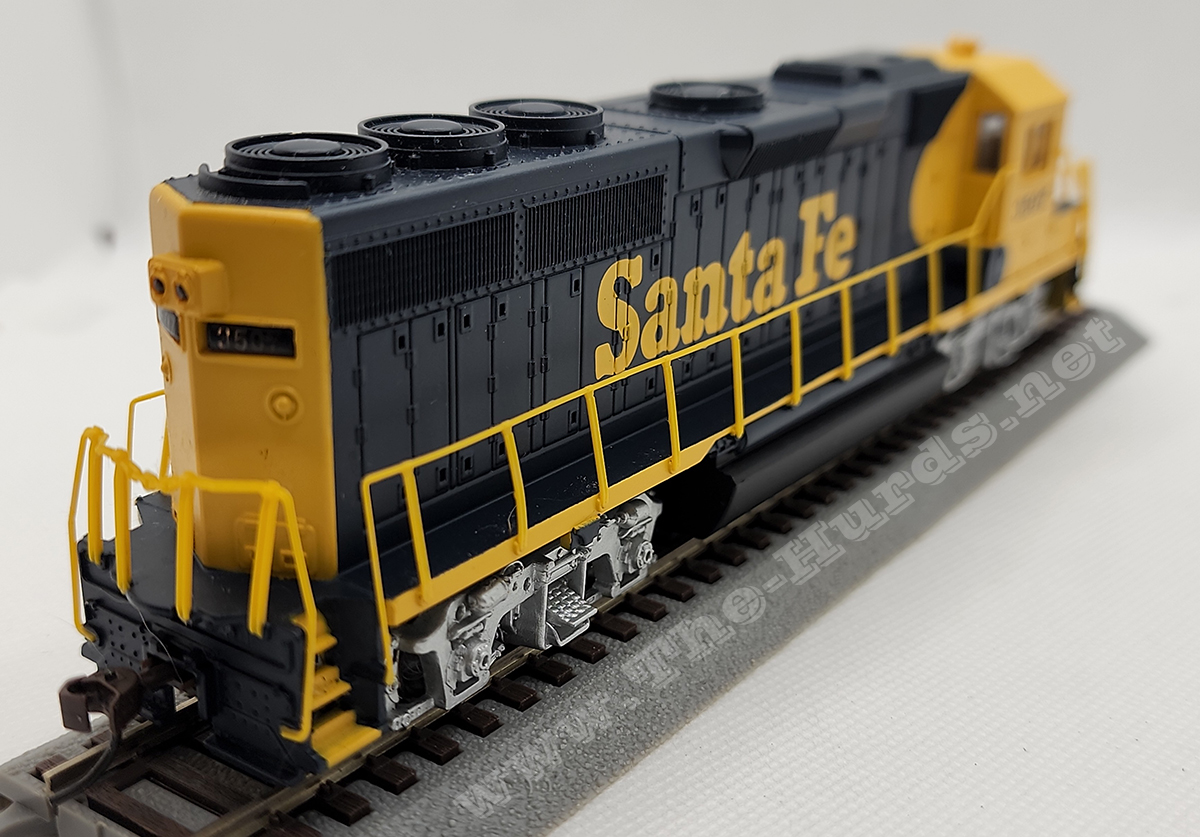 1st view of the Bachmann DCC Santa Fe #3507 EMD GP-40 in my HO-scale Collection