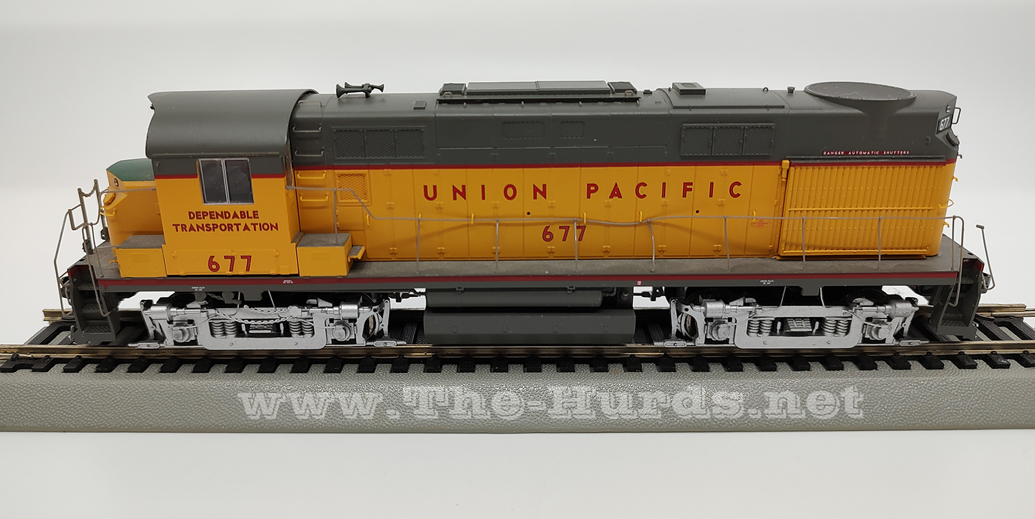 3rd view of the Life-Like DCC with Sound Union Pacific #677 Alco RS27 in my HO-scale Collection
