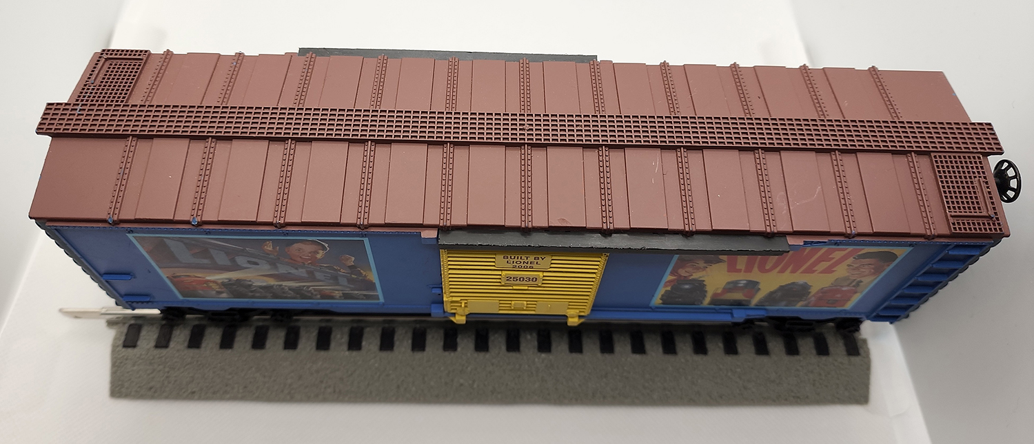 6th view of the Lionel 2006 Billboard Car #25030 in my O-scale Collection