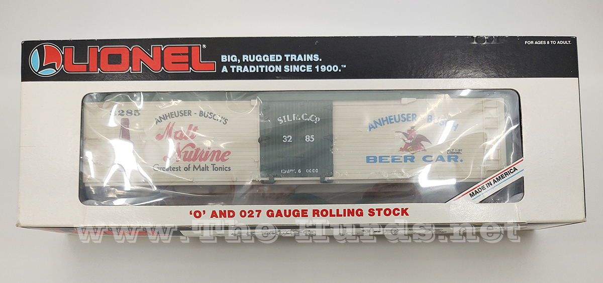 1st view of the Lionel Anheuser-Busch Malt Nutrine Reefer in my O-scale Collection