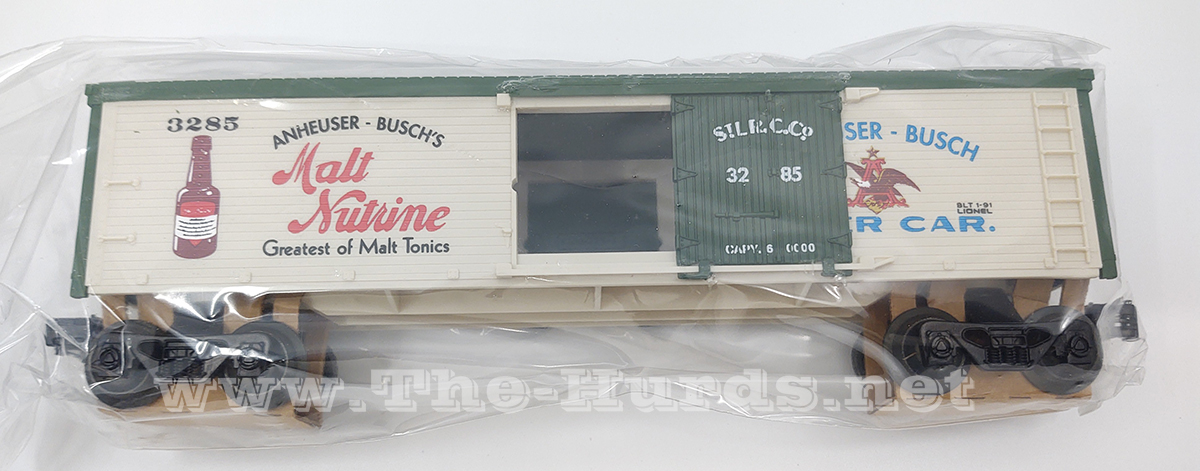 5th view of the Lionel Anheuser-Busch Malt Nutrine Reefer in my O-scale Collection