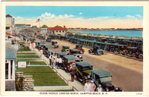 View of Ocean Avenue, Hampton Beach, N.H.