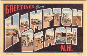 Greetings from Hampton Beach, NH - 1937