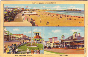 3 Views of Hampton Beach, NH - 1932