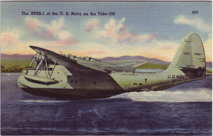 The XPBS-1 of the U.S. Navy on the Take-Off