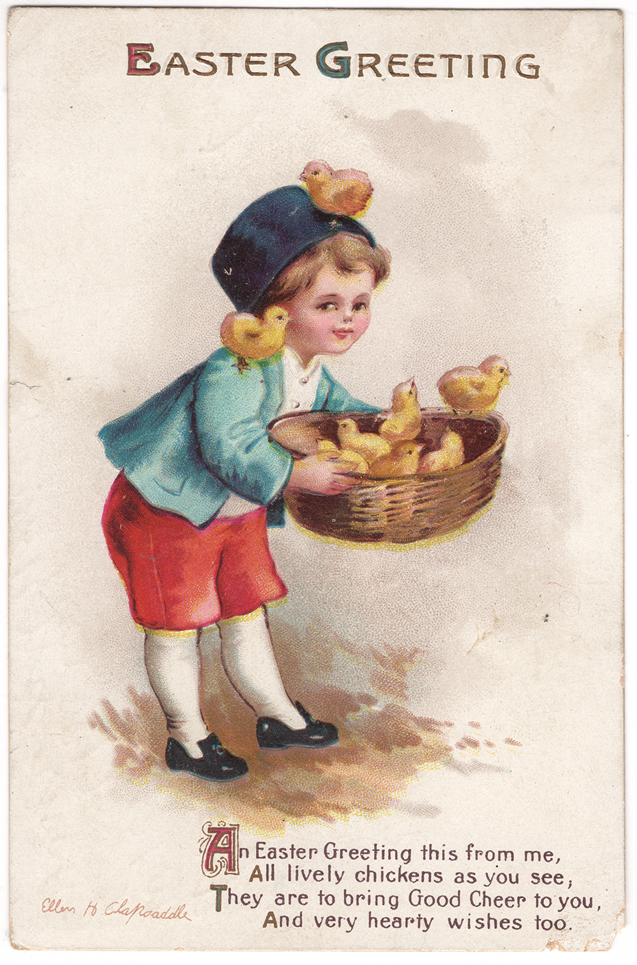 An Ellen H. Clapsaddle Easter holiday postcard