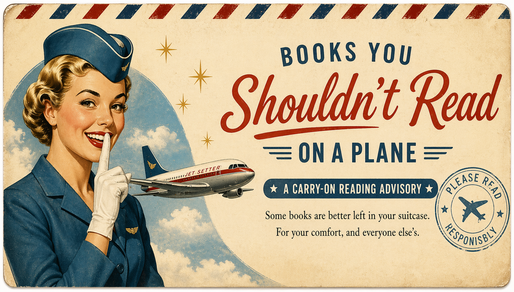 Books You Shouldn't Read on a Plane